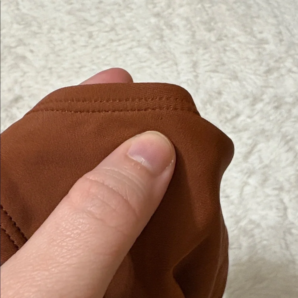 NWT Wild Fable Brown Low Rise High Leg Cheeky Swim Bottoms Only XS